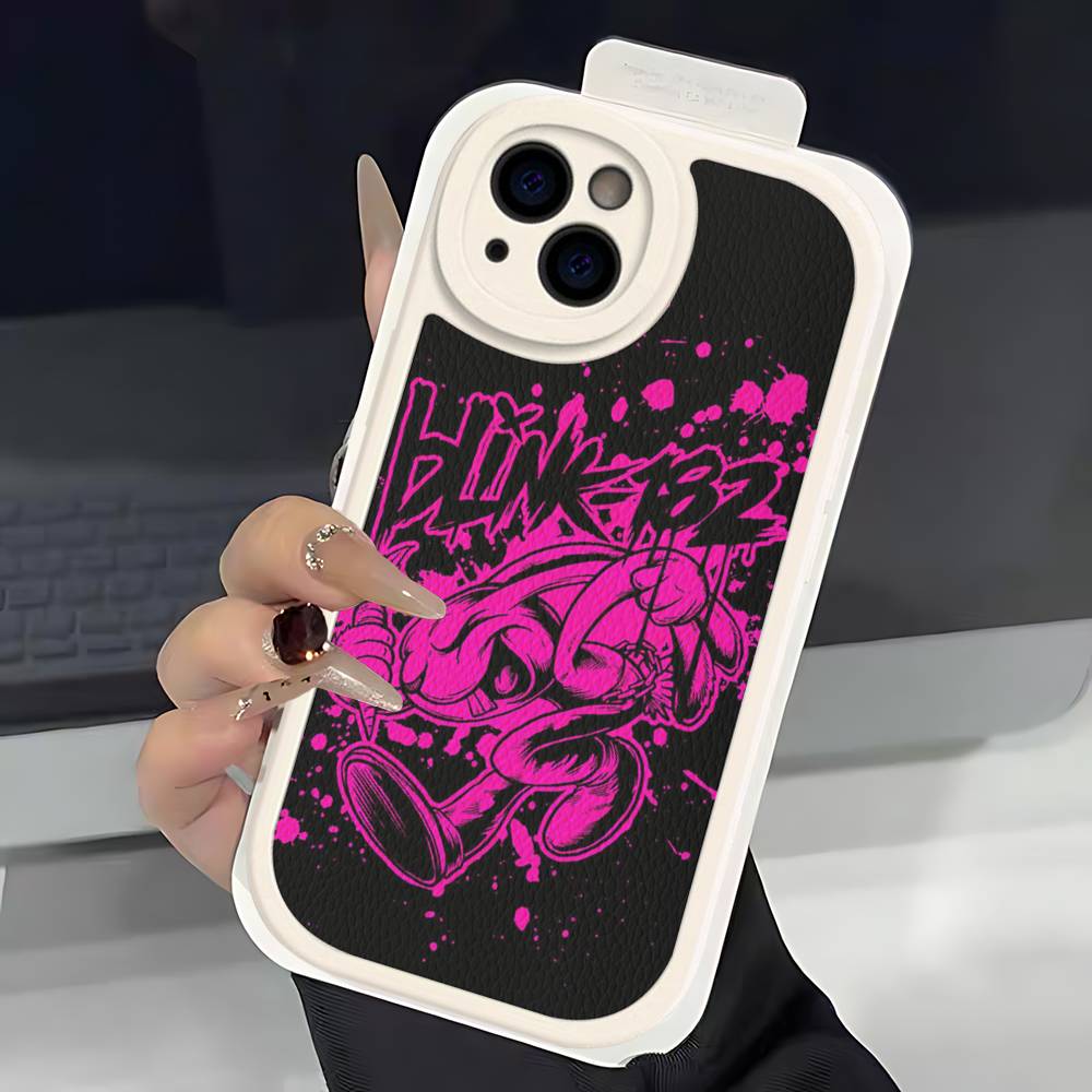 

Famous Classic B-BLINKS-182 Band Phone Case For IPhone 11 12 13 14 15 16 Pro Max Plus Leather Cover iPhone 14 pro