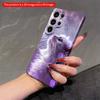 2DFlat Samsung phone case Purple Dream Cat Phone Case Applicable to Galaxy S23 S24 S25ULTRA S26 A12 A14 A15 A16 A54 A55