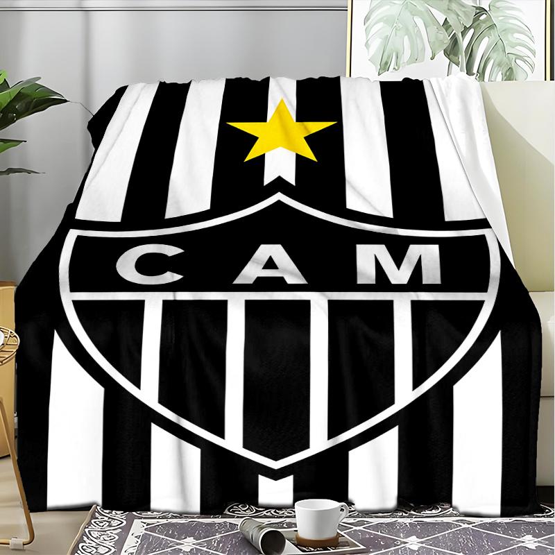 1PC Love For Atlético  Printed Soft Flannel Blanket Throw for Adult Bedroom Living Room Sofa Camping Travel Fan Gifts Christmas Gifts
