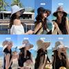Summer Cotton Linen Fisherman Hat With Floral Pattern And Sun Protection For Women