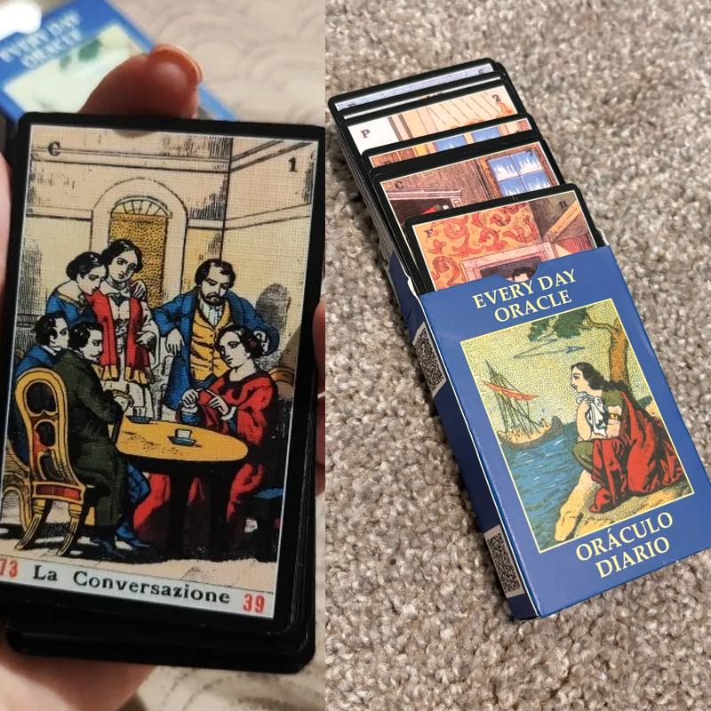 Oracle Sibyl Cards Every Day Oracle Deck Sibilla Italian Deck For Party Game Card Games New Year Gifts 52pcs/Set