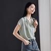 SOFSIL 2026 Summer Silk Blend Short Sleeve Lapel Shirt