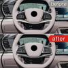 Car Styling Steering Wheel Frame Decoration Cover Trim For BYD Han  Carbon Fiber Color Interior Accessories
