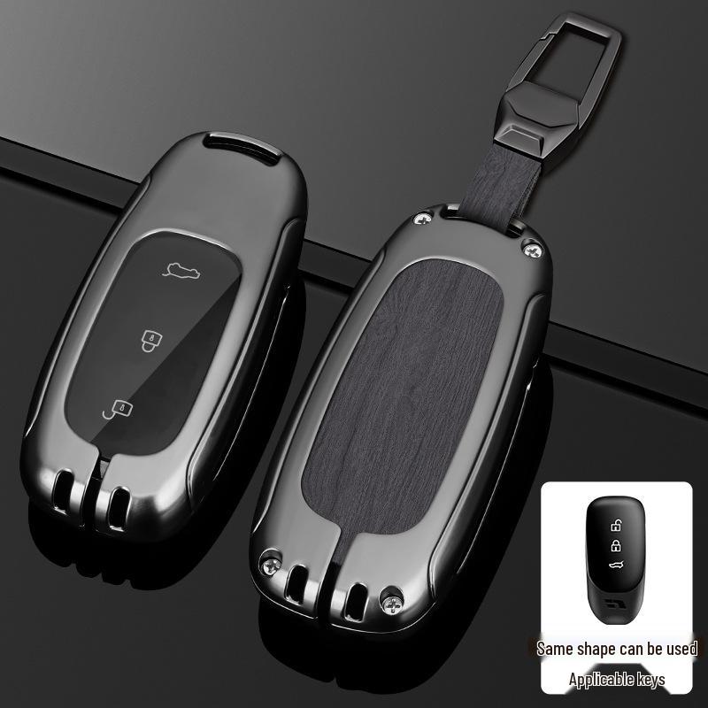 L9/L8/L7MAX Schlüsselhülle: Premium Metallschale, Ein-Schnallen-Schutz für Herren-Autoschlüssel