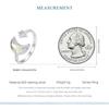 WOSTU 925 Sterling Silver Moon Star Open Ring For Women Rainbow Moonstone Zircon Adjustable Rings Lovely Party Jewelry Gift New