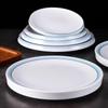 Artistic Melamine Round Plate for Cold Dishes - Ideal for Restaurants & Hotels, Perfect for Western Food & Steak.