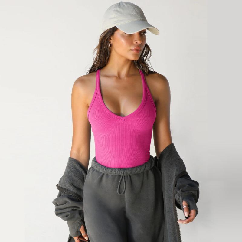 Frühlings- und Sommerstrickweste für Damen Sexy Slim-Fit Top Mode Elegant Slim Fit Lässig Basic Innenliegendes Unterhemd Damenbekleidung 3718