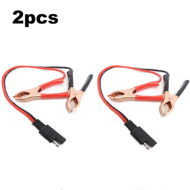14AWG 36CM 2pinový SAE rychlospojkový konektor zástrčka na bateriové krokosvorky kabelové svorky kabel
