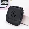 For Benz Car Logo Earphone Organizer Box EVA Zipper Headset Storage case Accessories AMG Exclusive W204 W222 W205 W203 W213 W124 XT3
