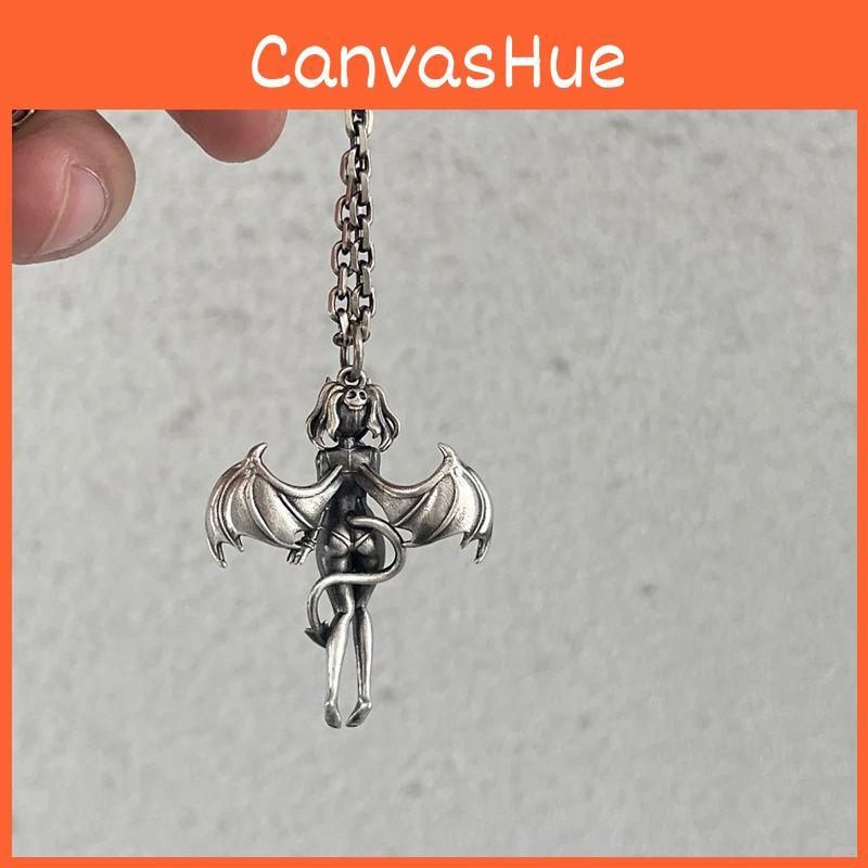 Angel Character Necklace With Zinc Alloy Material And Retro Style For Couples