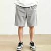 Mens Corduroy Shorts Relaxed Fit Knee Length Straight Leg Casual Shorts with Elastic Waistband and Side Pocket Design for Everyday Wear