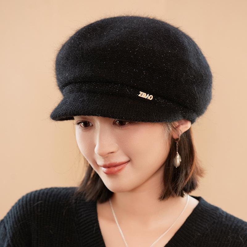 Vinter Dame Lue Varm Beanies Strikkede Luer Dame Kanin Pels Lue Høst Vinter Dame Mote Lue Skullies Beanies