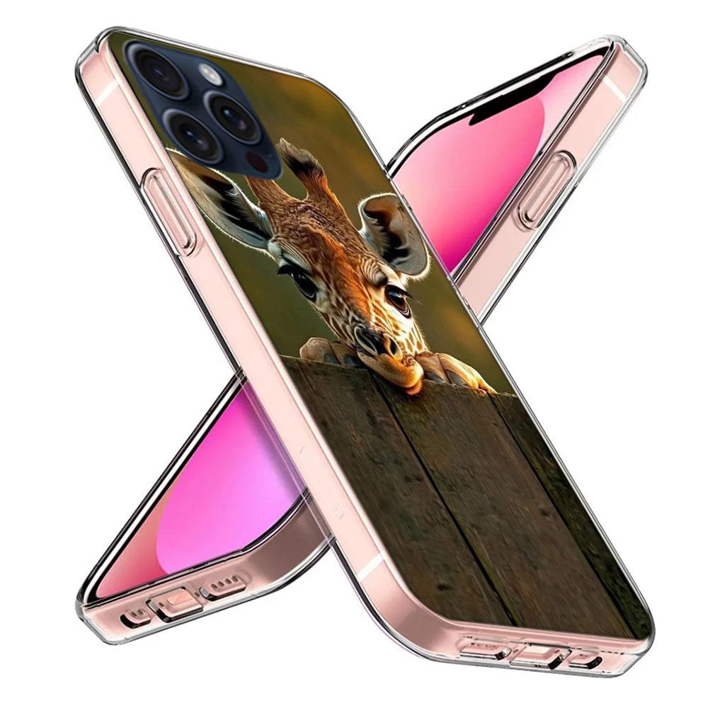 Giraffes Have Long Necks Clear Phone Case For Iphone 17 Air 16 Pro Max 15 Pro 14 Plus 17E 16E 11 13 12 Mini Cover Cases Fundas C