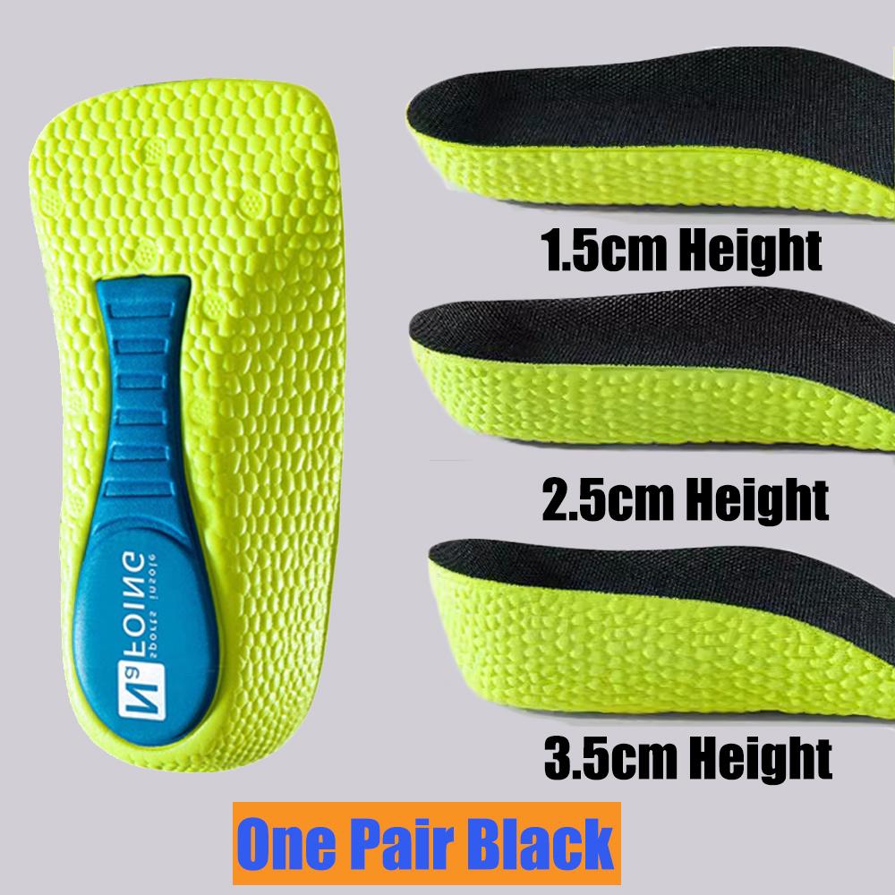 Height Increase Insoles for Shoes Men Women Orthopedic Insoles Sport Arch Support Heel Lift Shoe Pad Taller Memory Foam Template