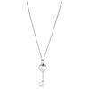 Tiffany & Co. Heart Key Pendant Silver Sweater Chain 925 Silver Enamel Necklace Unisex Necklace T953841