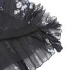 Celine Beautiful Silk Flower Sheer Pleated Skirt for Women, Black, Size 36, 2J369800T.96NB Skirt 36 blackUsed