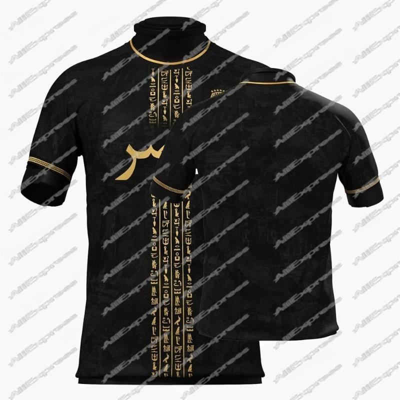 Egypt 125-Years Soccer Sport Breathable Quick-dry Training Uniform Home/Away Kit Football 3D Print T-shirt for Adult/Kid Clothes