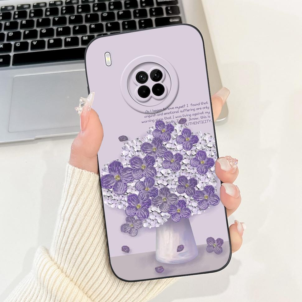 For Huawei Y9a Case FRL-23 FRL-L22 Fashion Painted Cover Soft Silicone TPU Phone Case For Huawei Y 9a Y9a Back Cover