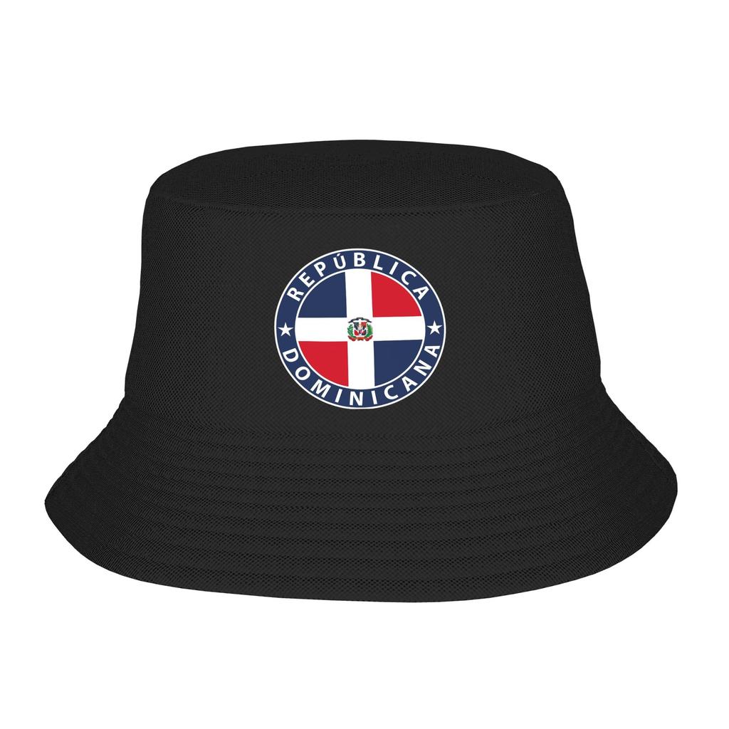 Dominican Republic Flag Hispanic Heritage Bucket Hat For Men Beach Floppy Hat Street Foldable For Camping Fishing Caps Bob Hat