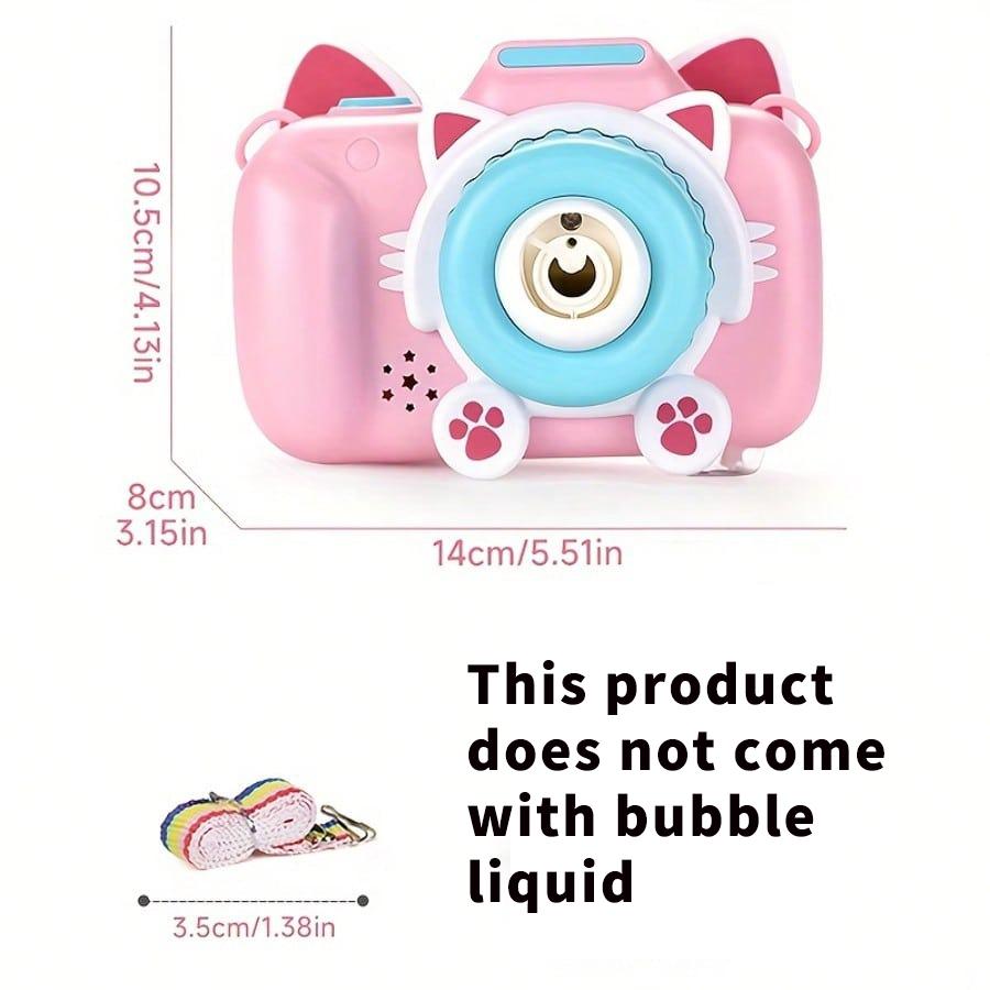 Cartoon Camera Bubble Machine Toy, Automatic Bubble Blower For Boys And Girls, Suitable For Outdoor Play, Birthday Gifts