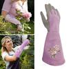 Working Gardening Gloves Breathable Planting Pruning Mitts Tool Long Gloves  Garden