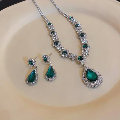 Modeschmuck Ohrringe Halskette Damen Set