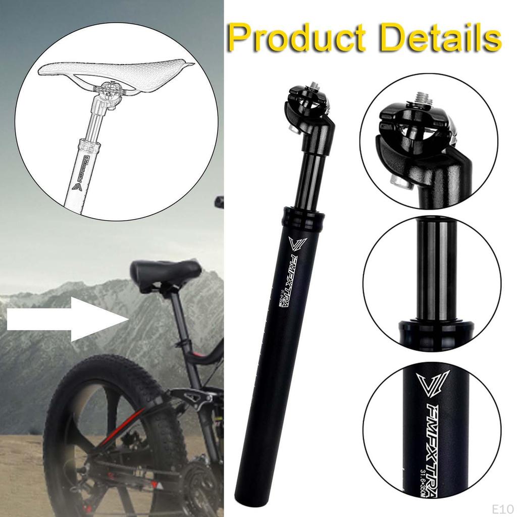 Bike Suspension Seat Post Adjustable 13.78inch Accessory Shock Absorber Damper Replacement for