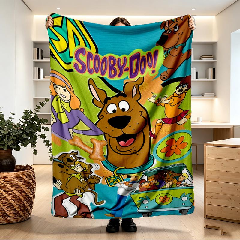 Scooby Print Blanket - Soft & Comfortable, for Bedroom, Travel, Sofa, Home Decoration - Birthday Christmas Gift for Friend