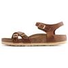 Suede Comfortable Soft Sole Simple Metal Buckle Beach Sandals Women Sandals Brown 1021489