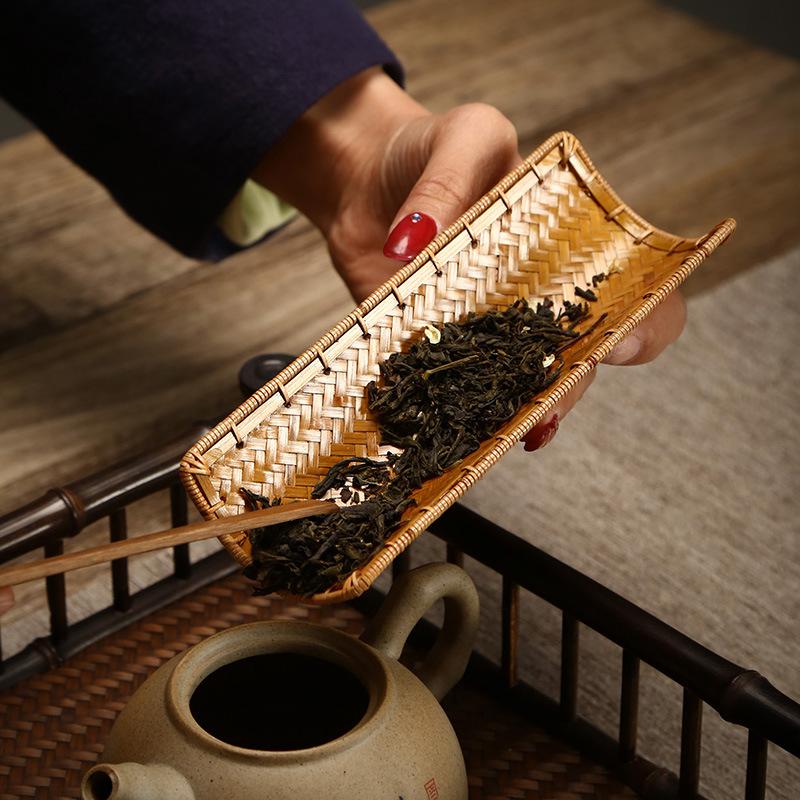 Handmade Bamboo Tea, Old Bamboo Root Tea Lotus Retro Japanese Special-shaped Waking Teaspoon Tea Shovel Tea Ceremony Spare Parts
