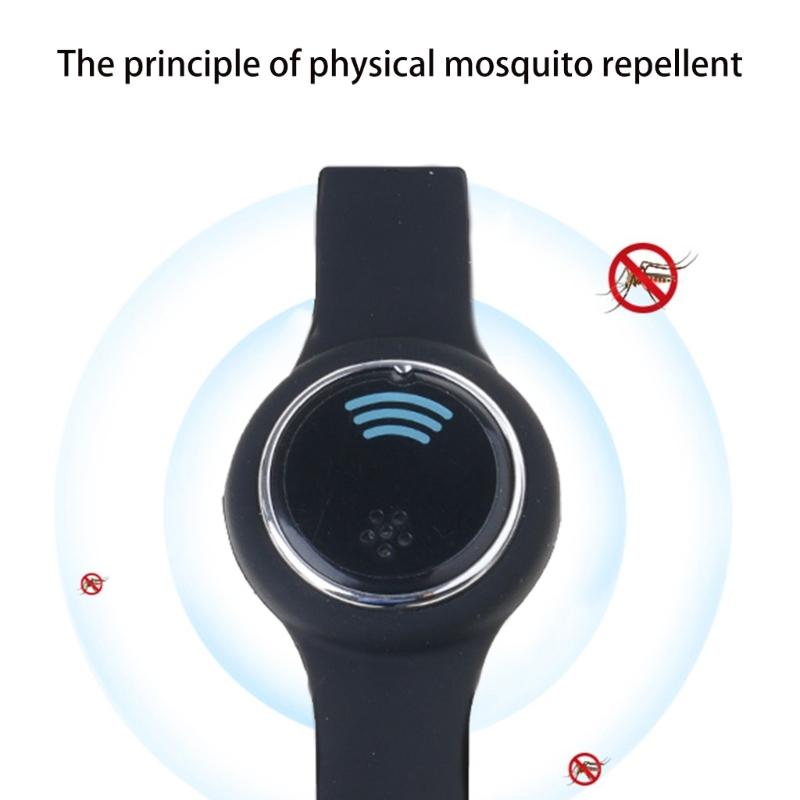 Q10 Ultrasonic Mosquito Repellent Bracelet Kids Adult Pregnant Women Outdoor Waterproof Silicone for Smart Repeller Watc