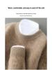Men's Minimalist Wool Ribbed Knit Sweater – Round Neck Versatile Pullover Base Layer Top