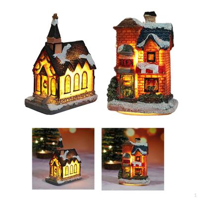Village Houses Clearance Christmas Decoration with Battery Operated LED