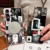 Fashion Collage Style Case For Samsung Galaxy S26 Ultra S25 Edge S24 Plus S23 FE S22 A17 A54 A55 A56 A57 5G Magnetic For Magsafe Matte Cover