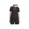 Adidas Logo Round Neck Short Sleeve T-Shirt Women Tops Black IT4360