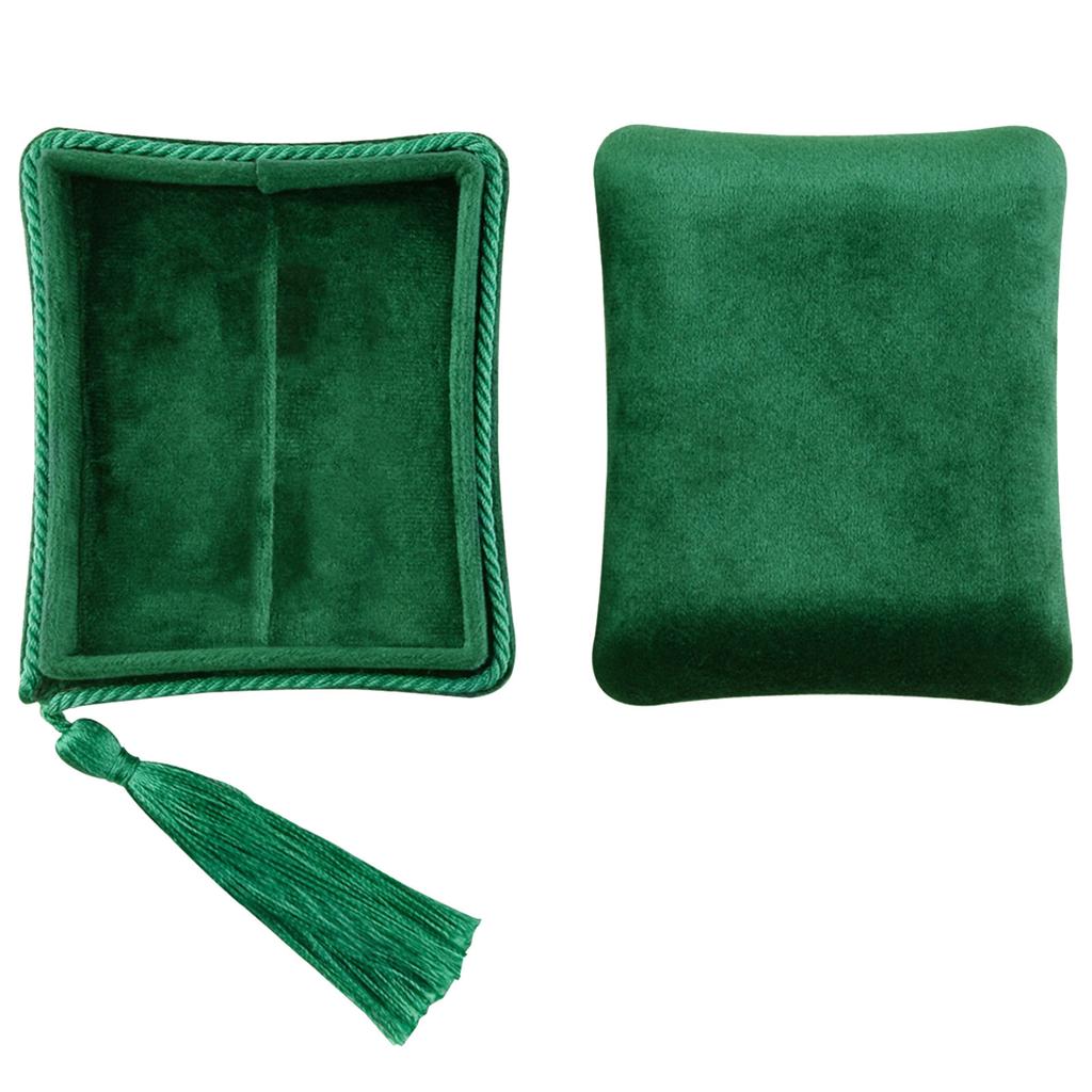 Kompaktowe aksamitne etui na biżuterię Aksamitne etui podróżne na biżuterię Łatwe do przenoszenia Organizery Efektywna organizacja Uchwyt