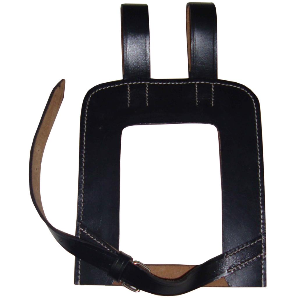 German WWII Entrenching Tool Shovel Leather Cover (Open) H5-IV2D-A3EP