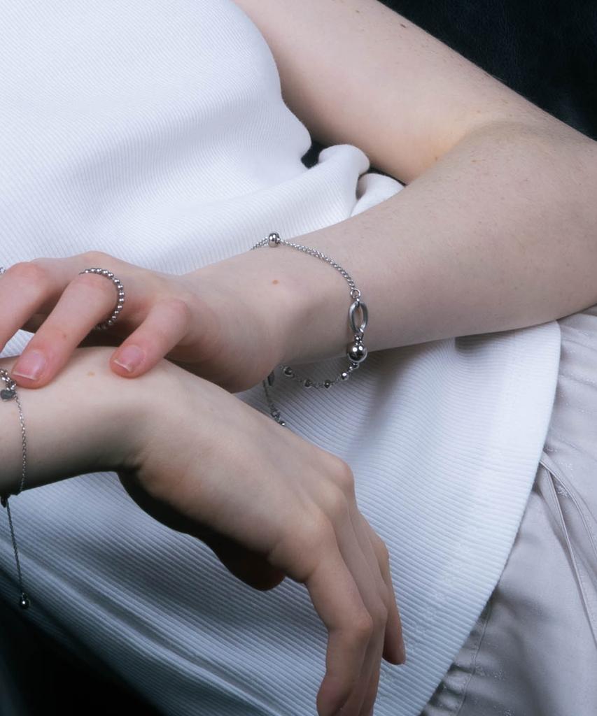 Pearly More Ball Chain Point Magnet Bracelet_Pm25B003Ss