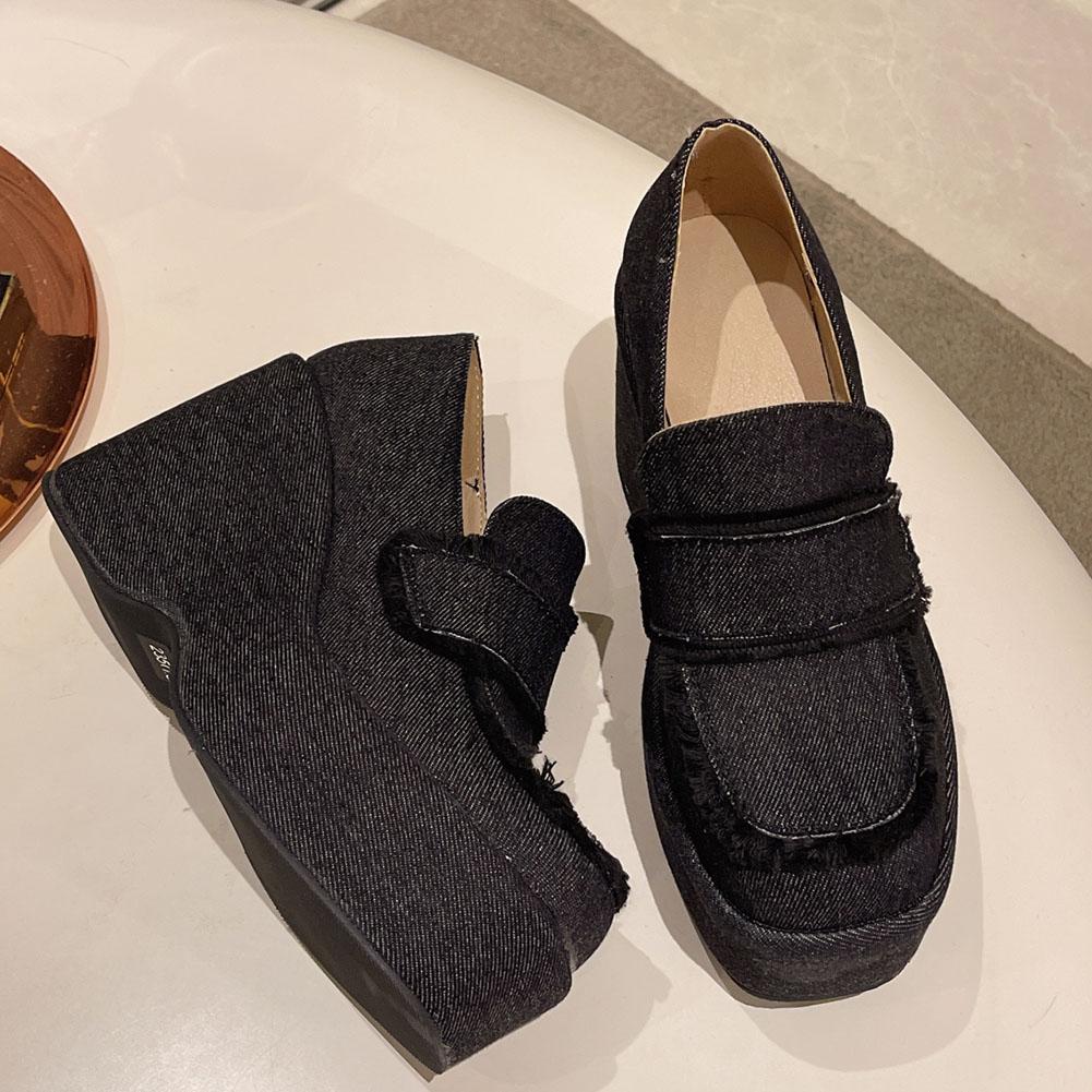 Chunky Platform Wedge Pumps For Women  New Spring Summer Goth Punk Lolita Mary Janes Women Shoes Party Comfy Ladie Loafers