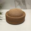 Retro Style Painter Beret Artistic Design Woven Straw Hat Elegant Straw Sun Hat  Women