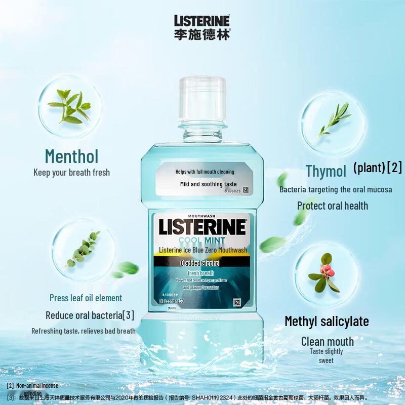 Listerine Cool Mint Zero Alcohol Mouthwash