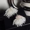 Fashion New Korean Acrylic Pearl Flower Tassel Earrings Womens Girls Elegant Pendants Wedding Party Jewelry Gifts