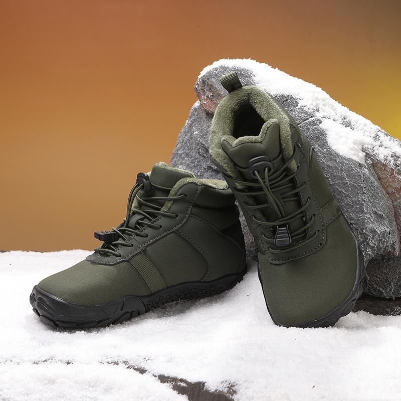 Children Warm Snow Boots Kids Winter Cotton Shoes Non-slip Snow Outdoor Warm Plush Boots High Top Warm Furry Footwear Waterproof Warm Sneakers