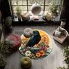 Flowers and Birds,Round Area Rug,Carpet Rug for Living Room Bedroom Sofa Playroom Decor,Non-slip Floor Mat