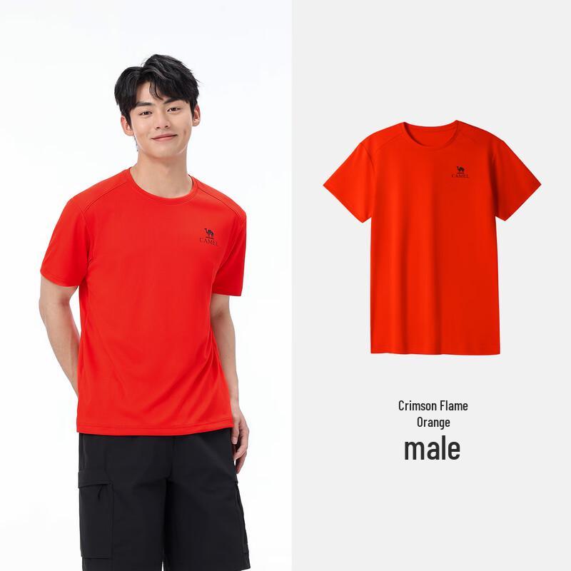 CAMEL Men s Quick-Dry Breathable Round Neck T-Shirt 2XL 1670₽