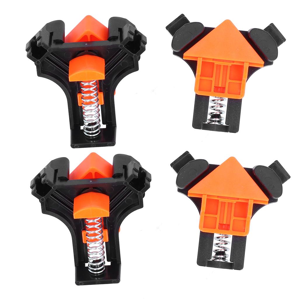 4Pcs Woodworking Corner Clamp 90 Degree Right Angle Clip Furniture Connection Fixing Tools