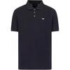 Casual Solid Color Short Sleeve Polo Shirt Men Tops Navy-Blue 8N1FQ21JTKZ00920