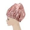 Sleep Cap Double Layer Adjustable Champagne and Beige Slick Finish Breathable Night Sleeping Hair Bonnet
