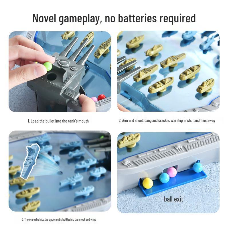 Kids' Two-Player Pinball Battle Tabletop Game: Interactive Parent-Child Play