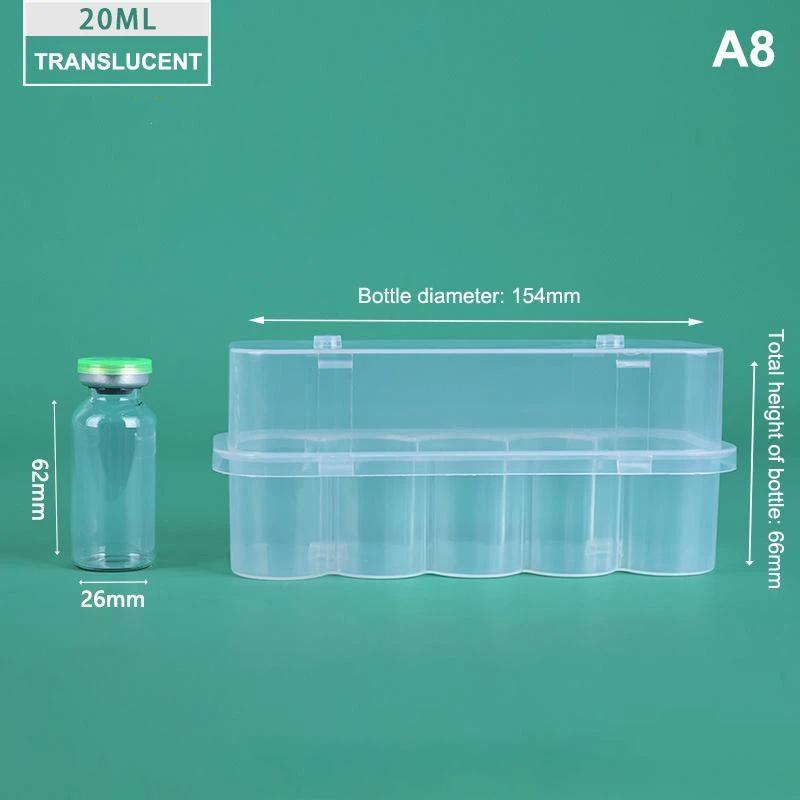 1 Bucată 3/5/7/10/20Ml Cutie Fiole Transparentă Mini Cutie Depozitare Peptidă Container Cutie Depozitare Fiole Cutie Peptidă